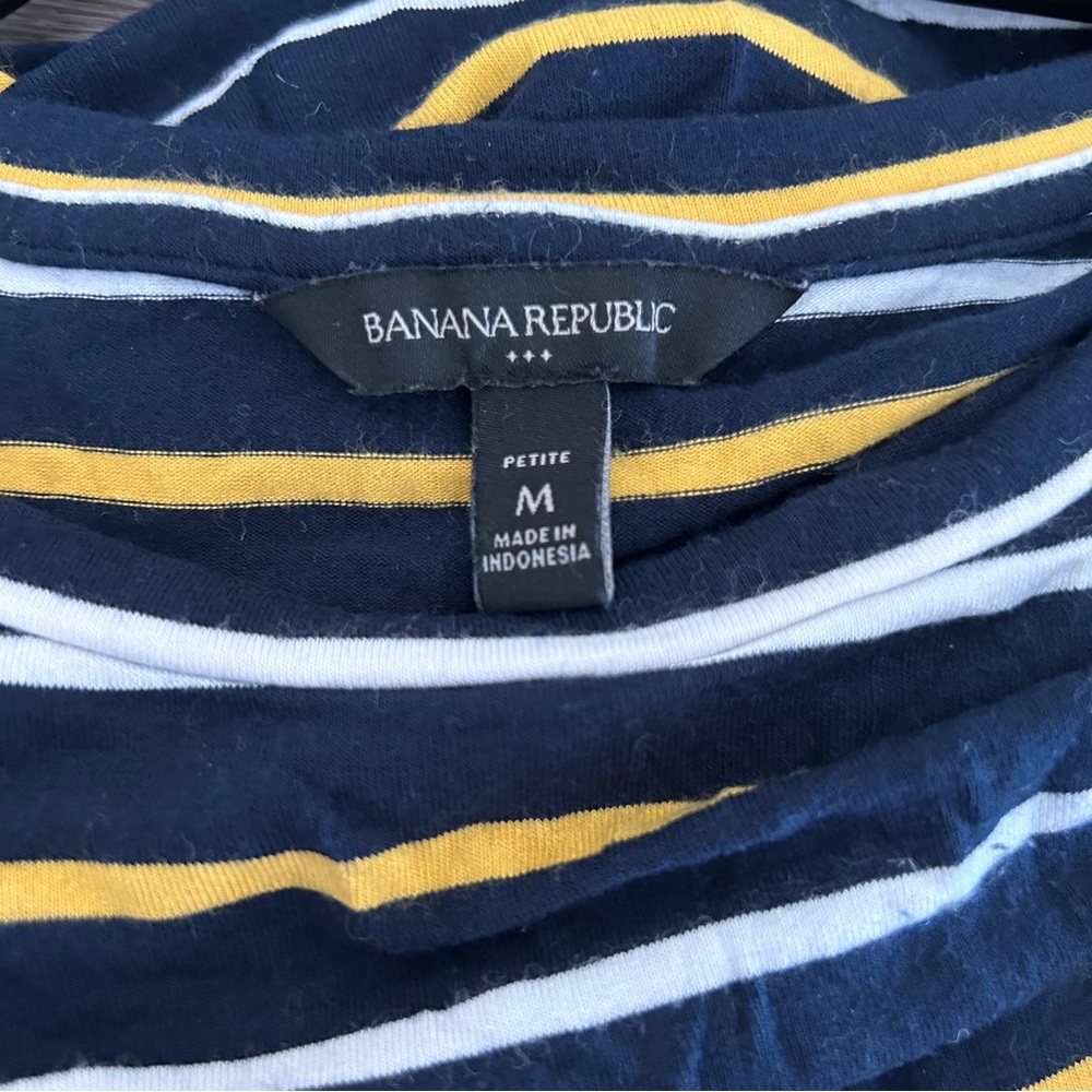 Banana Republic Petite Stripe T-shirt Dress - Picture 5 of 12